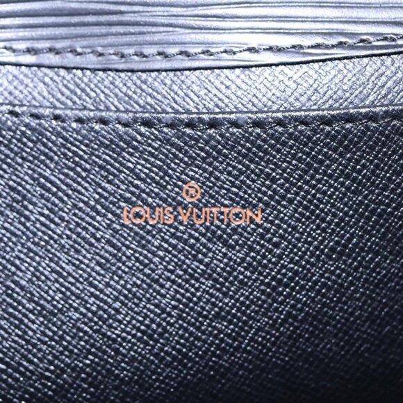 LOUIS VUITTON Epi Art Deco Clutch Bag Black M52632 LV Auth 88337 - Picture 9 of 16